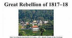 Great Rebellion of 1817–18