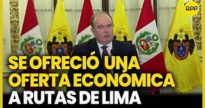 Rafael López Aliaga indicó que se ofreció una oferta económica a Rutas de Lima