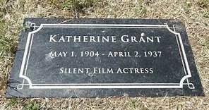 Silent Film Actress Katherine Grant Grave Evergreen Cemetery Los Angeles California USA June 8, 2023