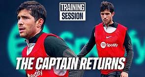 SERGI ROBERTO BACK WITH THE SQUAD! | FC Barcelona training 🔵🔴