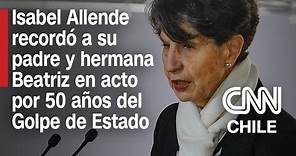 Discurso completo: Senadora Isabel Allende en conmemoración por 50 años del golpe de Estado de 1973