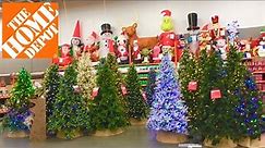 HOME DEPOT CHRISTMAS DECORATIONS CHRISTMAS TREES ORNAMENTS SHOP WITH ME SHOPPING STORE WALK THROUGH