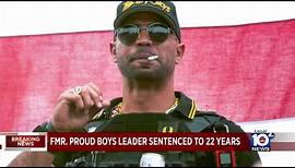 Former Proud Boys leader Enrique Tarrio sentenced to 22 years in prison