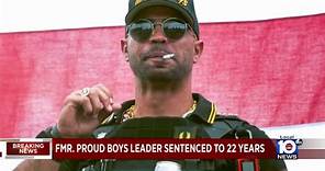 Former Proud Boys leader Enrique Tarrio sentenced to 22 years in prison