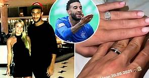 Gers star Connor Goldson completes dream season by marrying sweetheart Kayleigh