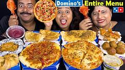 Dominos Entire Menu Challenge - Pizza, Chicken Leg, Red Velvet Cake, Paratha Pizza, Taco, Burger