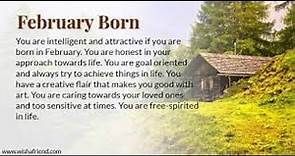 What is Special about People Born in February Unknown (Facts about People born in February)
