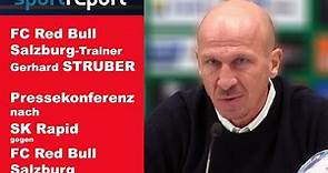 Gerhard Struber (Trainer FC Red Bull Salzburg) - die Pressekonferenz nach dem Sieg bei SK Rapid