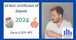 10 Best certificates of deposit in 2024 in the United States