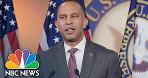 LIVE: Hakeem Jeffries holds weekly press conference | NBC News
