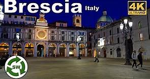 Brescia, Italy - Evening Walk Tour 2022 ( 4K Ultra HD )