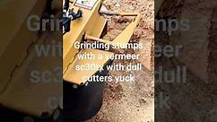 why rental stump grinders suck. Vermeer sc30 tx stump grinder.