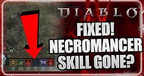 Necromancer Missing Raise Dead Skill Gone and how to get it back!