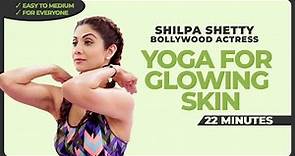 Yoga - 22 Mins | Yoga For Glowing Skin | Shilpa Shetty - Bollywood