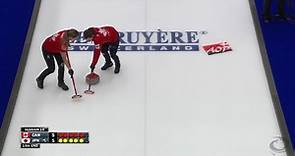 World Curling - Shannon Birchard 🇨🇦 perfectly draws to the...