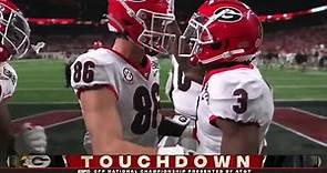 James Cook 67 Yard Run Leads to Georgia TD vs Alabama | 2022 College Football