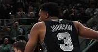 San Antonio Spurs Keldon Johnson Poster Jam Against the Utah Jazz