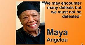 Maya Angelou Reads On The Pulse Of Morning