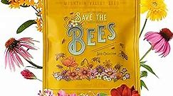 Package of 80,000 Wildflower Seeds - Save The Bees Wild Flower Seeds Collection - 19 Varieties of Pure Non-GMO Flower Seeds for Planting Including Milkweed, Poppy, and Lupine