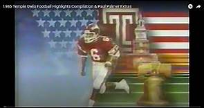 1986 Temple Owls Football Highlights Compilation & Paul Palmer Extras