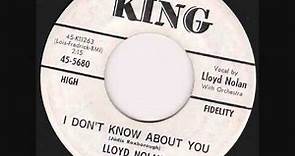 Lloyd Nolan - I Don't Know About You