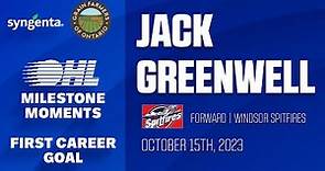OHL Milestones | Jack Greenwell | First Career Goal