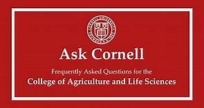 Ask Cornell: College of Agriculture and Life Sciences