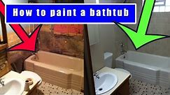 How to paint a bathtub | How to refinish an old bath tub