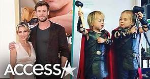 Chris Hemsworth Gushes About His & Elsa Pataky's Twins On Their 8th Birthday