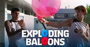 🎈💥💥🎈 BOOM! EXPLODING BALLOONS CHALLENGE WITH JOAO FELIX & JOAO CANCELO | EL CLASICO EDITION