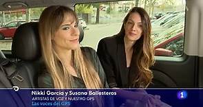 Nikki García y Susana Ballesteros (voces del GPS) en RTVE Noticias