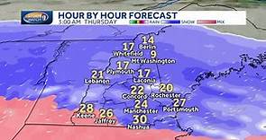 New Hampshire hourly maps: Track heavy snow, some sleet for New Hampshire