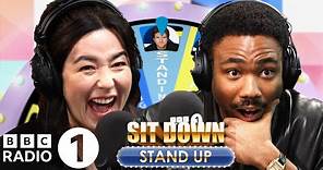 "This Feels So Violating!" Donald Glover & Maya Erskine Play Sit Down Stand Up