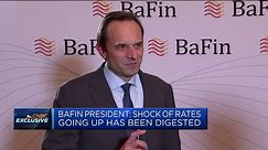 Difficulties of rate environment have not yet reached banking clients, BaFin president says