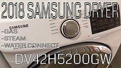 Samsung 7.5 cu. ft. Steam Gas Dryer in White: DV42H5200GW