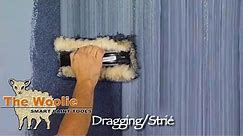 Dragging Strie How To Faux Finish Painting by The Woolie (How To Paint Walls) #FauxPainting