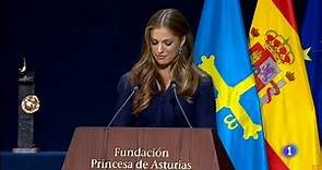 Princess Leonor's all 5 speeches from Princess of Asturias Awards 2023 (ENG SUB)
