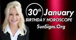 January 30 Zodiac Horoscope Birthday Personality - Aquarius - Part 1