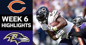Bears vs. Ravens | NFL Week 6 Game Highlights