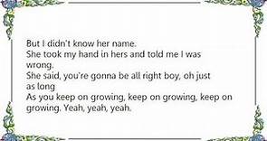 Bobby Whitlock - Keep on Growing Lyrics