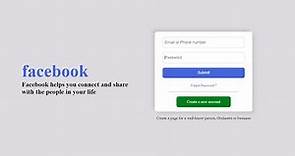 how to create facebook login page in html and css | Facebook | Dynamic Coding With Amit