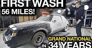 First Wash in 34 Years. 56 Miles! Barn Find Buick Grand National