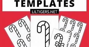 Free Printable Candy Cane Templates and Coloring Pages - Lil Tigers Lil Tigers