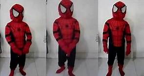 Disfraz spiderman para niños + patrones