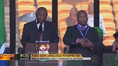 Alleged fake sign language interpreter at Mandela's memorial