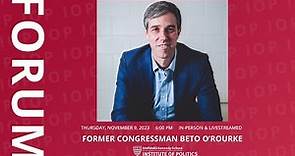 Former Congressman Beto O'Rourke