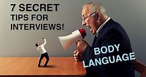 Top 7 Job Interview Tips using Body Language! (+ Jerk Boss Warning!)