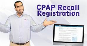 Philips Respironics CPAP Recall Registration Form