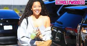 Ming Lee Simmons Acts Camera Shy When Spotted By Paparazzi On Her Lunch Break At Jayde's Market