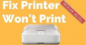 How to Fix A Printer That Wont Print